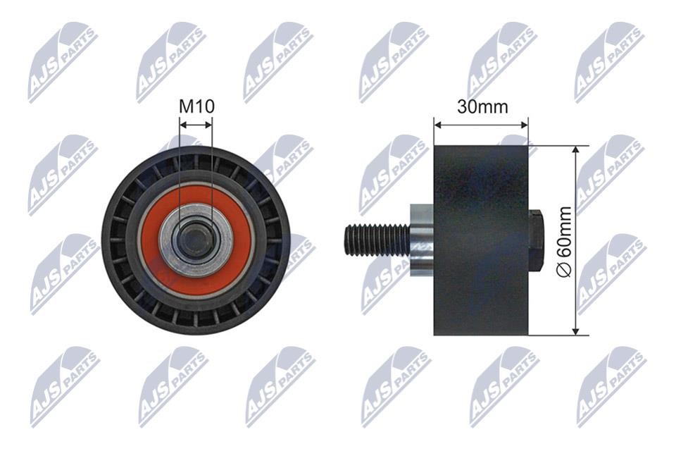 NTY RNK-CT-059 Spannrolle, keilrippenriemen RNKCT059: Kaufen Sie zu einem guten Preis in Polen bei 2407.PL!