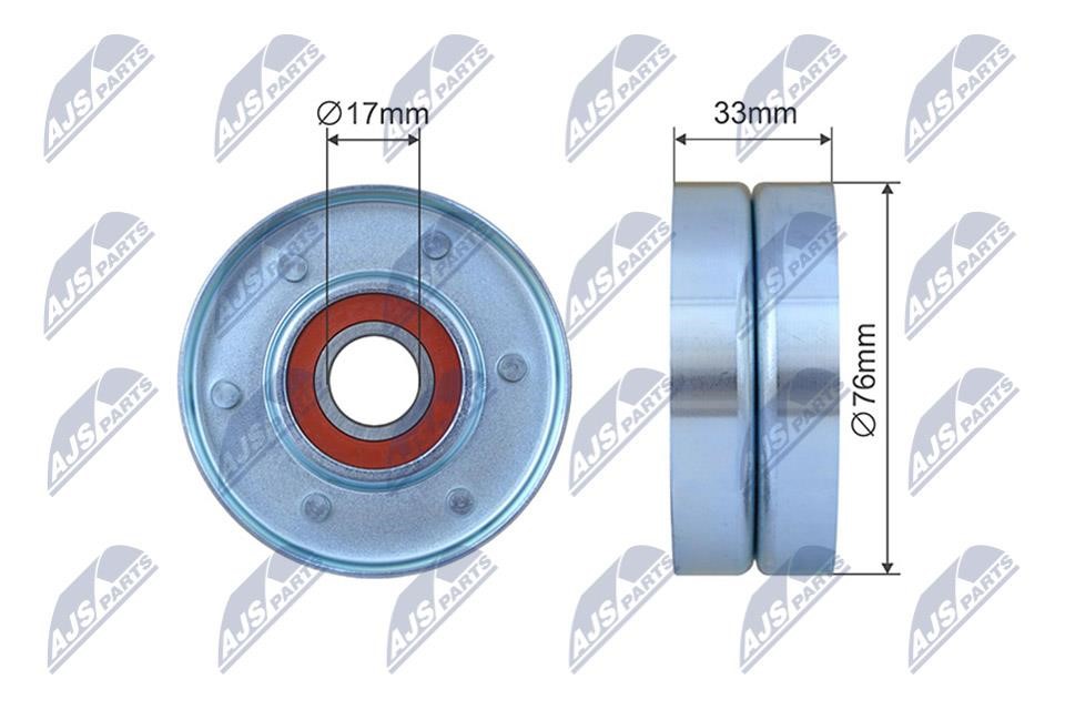 NTY RNK-HD-029 Tensioner pulley, v-ribbed belt RNKHD029: Buy near me in Poland at 2407.PL - Good price!