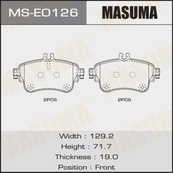 Masuma MS-E0126 Колодки тормозные барабанные, комплект MSE0126: Купить в Польше - Отличная цена на 2407.PL!