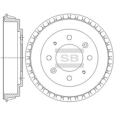 Sangsin SD2046 Rear brake drum SD2046: Buy near me in Poland at 2407.PL - Good price!