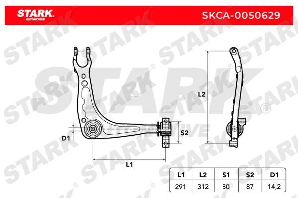 Stark SKCA-0050629 Важіль підвіски SKCA0050629: Приваблива ціна - Купити у Польщі на 2407.PL!