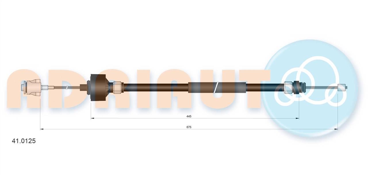 Adriauto 41.0125 Трос зчеплення 410125: Приваблива ціна - Купити у Польщі на 2407.PL!