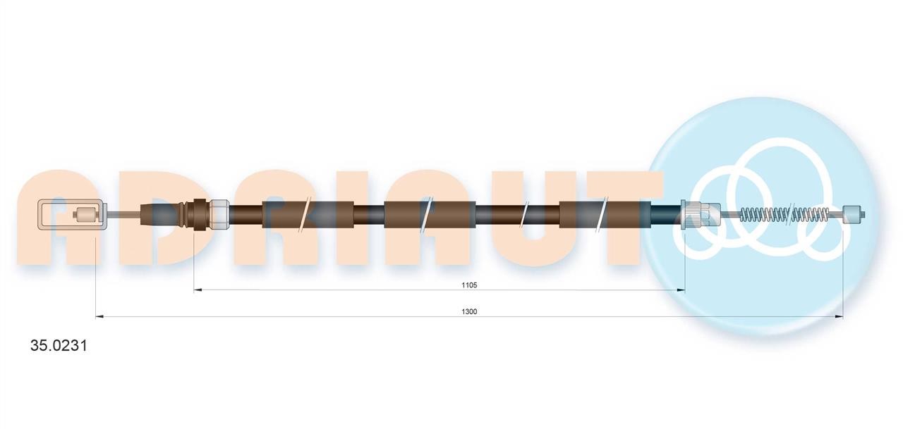 Adriauto 35.0231 Seilzug, feststellbremse 350231: Kaufen Sie zu einem guten Preis in Polen bei 2407.PL!