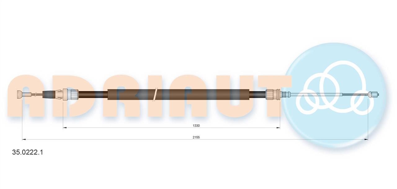 Adriauto 35.0222.1 Seilzug, feststellbremse 3502221: Kaufen Sie zu einem guten Preis in Polen bei 2407.PL!