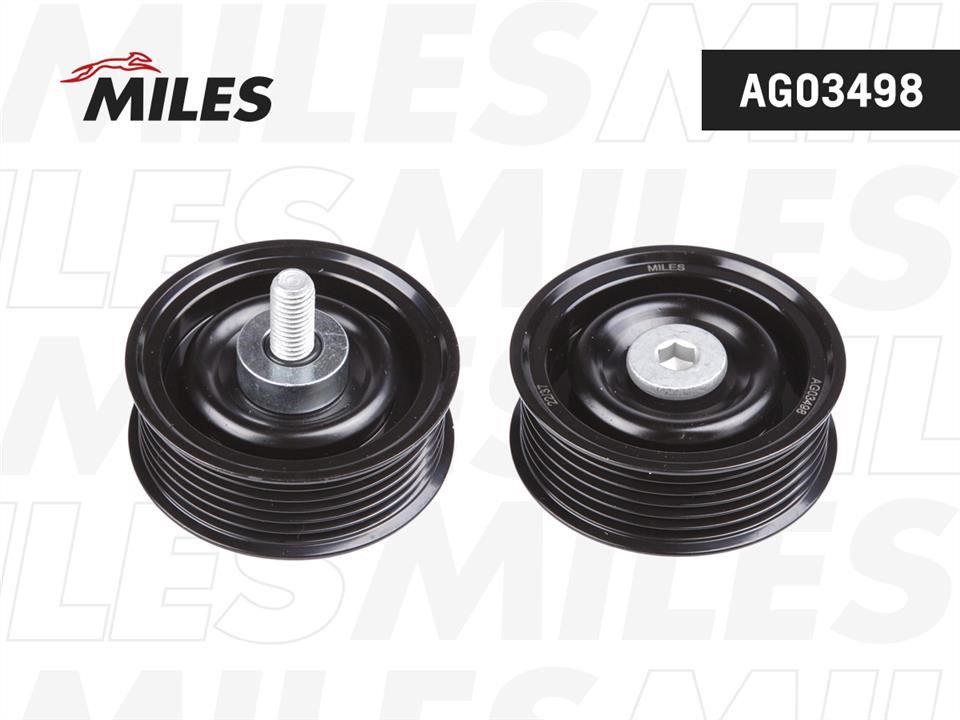 Miles AG03498 Deflection/guide pulley, v-ribbed belt AG03498: Buy near me in Poland at 2407.PL - Good price!