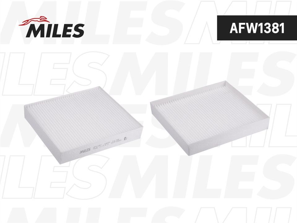 Miles AFW1381 Filter, interior air AFW1381: Buy near me in Poland at 2407.PL - Good price!