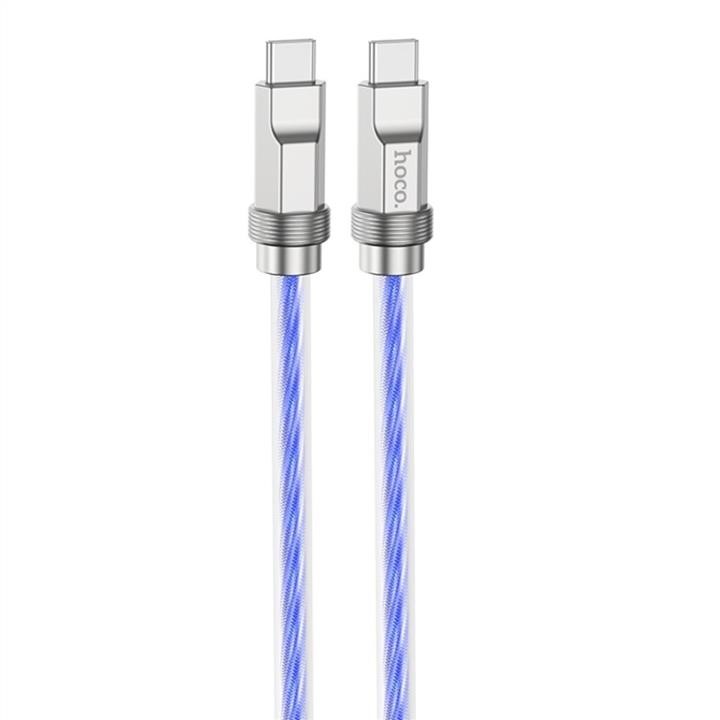 Hoco 6931474790118 Hoco U113 Solid 100W silicone charging data cable Type-C to Type-C Blue 6931474790118: Buy near me in Poland at 2407.PL - Good price!