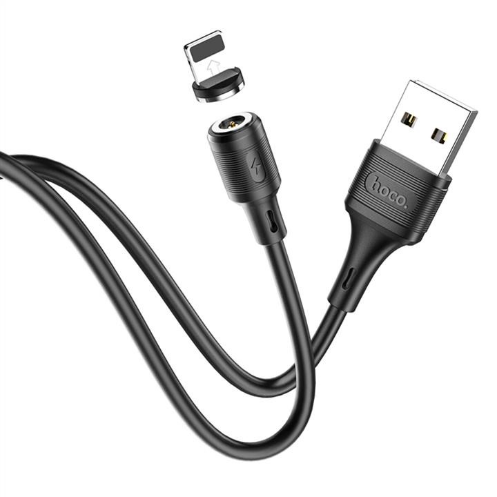 Hoco X52 USB to Ip 3A, 1m, PVC, PVC connectors, magnetic, Black Hoco 6931474735522