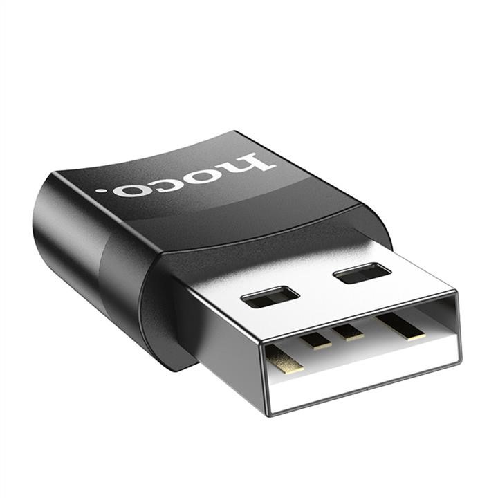Hoco Kabel adaptera Hoco UA17 Adapter USB męski na żeński typu C USB 2.0 czarny – cena