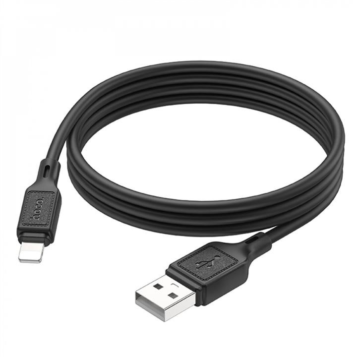 Kabel Hoco X90 Cooles Silikon-Ladedatenkabel für iP Schwarz Hoco 6931474788405