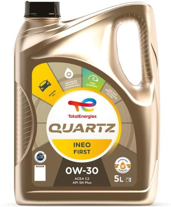 Total 220360 Engine oil Total QUARTZ INEO FIRST 0W-30, 5L 220360: Buy near me in Poland at 2407.PL - Good price!