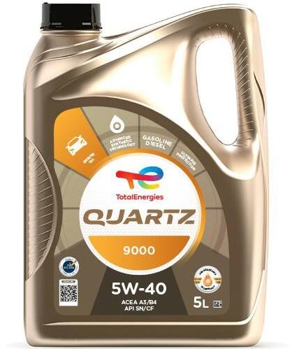 Total 216273 Engine oil Total QUARTZ 9000 5W-40, 5L 216273: Buy near me in Poland at 2407.PL - Good price!