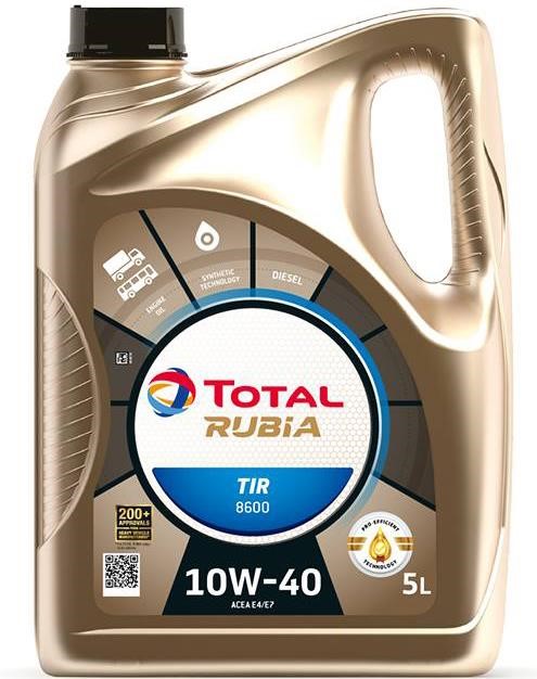 Total 148590 Olej silnikowy Total RUBIA TIR 8600 CF 10W-40, ACEA E4/E7, API CF, 5l 148590: Dobra cena w Polsce na 2407.PL - Kup Teraz!