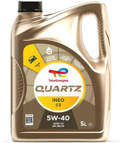 Total 174777 Моторное масло Total QUARTZ INEO MC3 5W-40, 5л 174777: Отличная цена - Купить в Польше на 2407.PL!