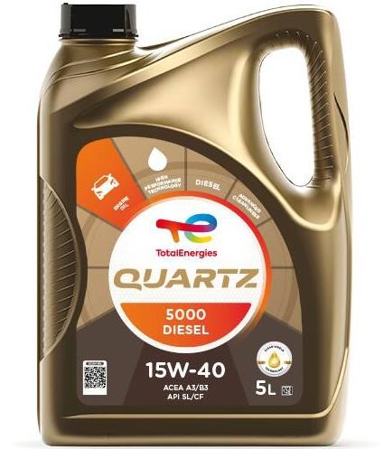 Total 213676 Engine oil Total QUARTZ Diesel 5000 15W-40, 5L 213676: Buy near me at 2407.PL in Poland at an Affordable price!