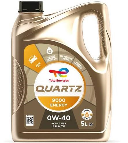 Total 195283 Engine oil Total QUARTZ 9000 ENERGY 0W-40, 5L 195283: Buy near me at 2407.PL in Poland at an Affordable price!