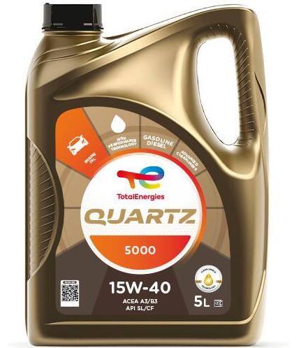 Total 148645 Моторное масло Total QUARTZ 5000 15W-40, 5л 148645: Отличная цена - Купить в Польше на 2407.PL!
