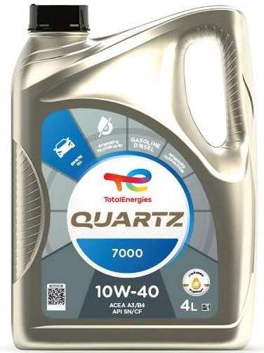 Total 214107 Моторное масло Total QUARTZ 7000 10W-40, 4л 214107: Отличная цена - Купить в Польше на 2407.PL!