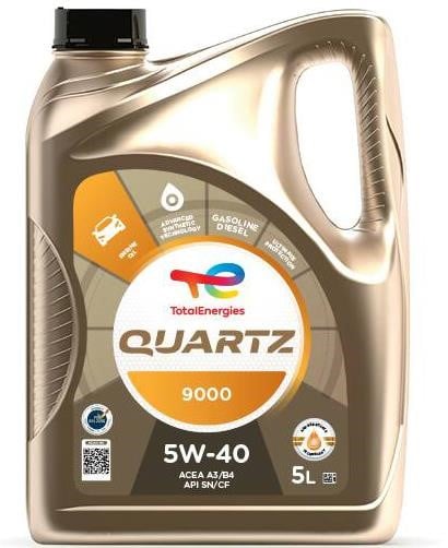 Total 213678 Моторное масло Total QUARTZ 9000 5W-40, 5л 213678: Отличная цена - Купить в Польше на 2407.PL!