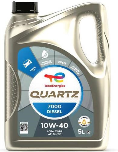 Total 214108 Engine oil Total QUARTZ 7000 Diesel 10W-40, 5L 214108: Buy near me at 2407.PL in Poland at an Affordable price!