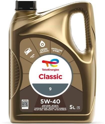 Total 156721 Engine oil Total CLASSIC 5W-40, 5L 156721: Buy near me in Poland at 2407.PL - Good price!