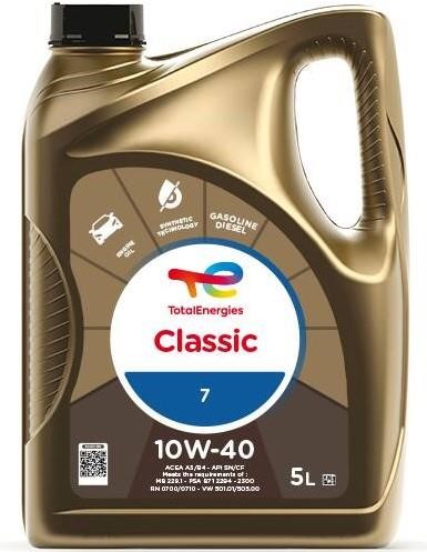 Total 156357 Engine oil Total CLASSIC 10W-40, 5L 156357: Buy near me in Poland at 2407.PL - Good price!