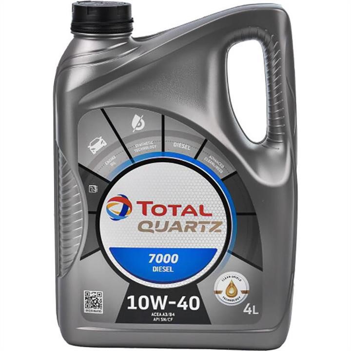 Total 203710 Моторное масло Total QUARTZ 7000 Diesel 10W-40, 4л 203710: Отличная цена - Купить в Польше на 2407.PL!