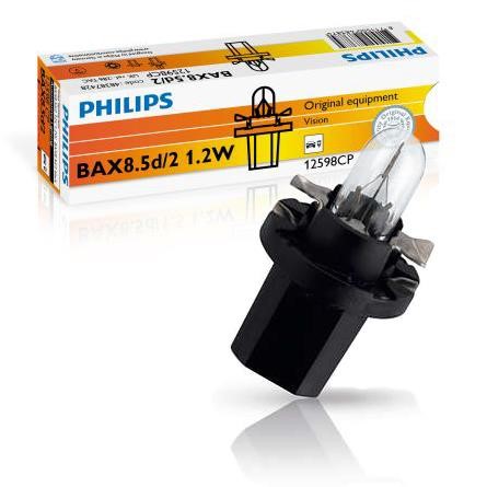 Philips 12598CP Glow bulb BAX 12V 1,2W 12598CP: Buy near me in Poland at 2407.PL - Good price!
