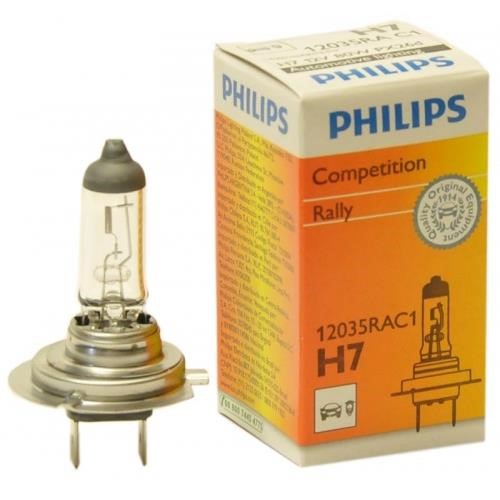 Philips 12035RAC1 Лампа галогенная Philips Rally 12В H7 55Вт 12035RAC1: Отличная цена - Купить в Польше на 2407.PL!