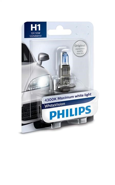 Philips 12258WHVB1 Halogen lamp Philips Whitevision 12V H1 55W 12258WHVB1: Buy near me in Poland at 2407.PL - Good price!