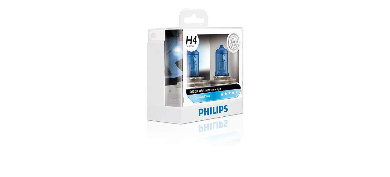 Лампа галогенна Philips Diamondvision 12В H4 60&#x2F;55Вт Philips 12342DVS2