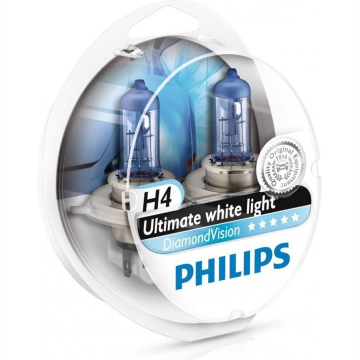 Philips 12342DVS2 Żarówka halogenowa Philips Diamondvision 12V H4 60/55W 12342DVS2: Dobra cena w Polsce na 2407.PL - Kup Teraz!