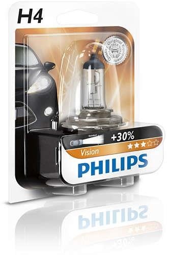 Philips Halogenlampe Philips Vision +30% 12V H4 60&#x2F;55W +30% – Preis 10 PLN