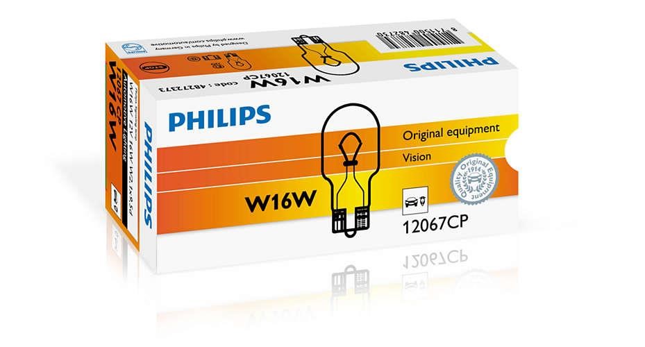 Philips 12067CP Лампа накаливания W16W 12V 16W 12067CP: Отличная цена - Купить в Польше на 2407.PL!
