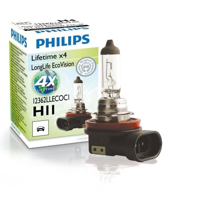 Philips 12362LLECOC1 Лампа галогенна Philips Longlife Ecovision 12В H11 55Вт 12362LLECOC1: Приваблива ціна - Купити у Польщі на 2407.PL!