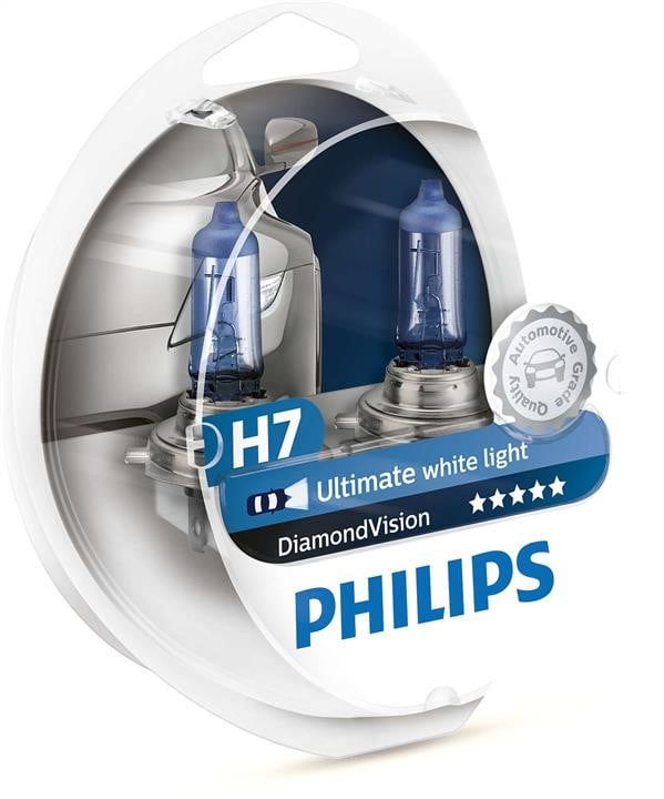 Philips 12972DVSP Halogen Lamp Set Philips Diamond Vision H7 12V 55W 12972DVSP: Buy near me in Poland at 2407.PL - Good price!