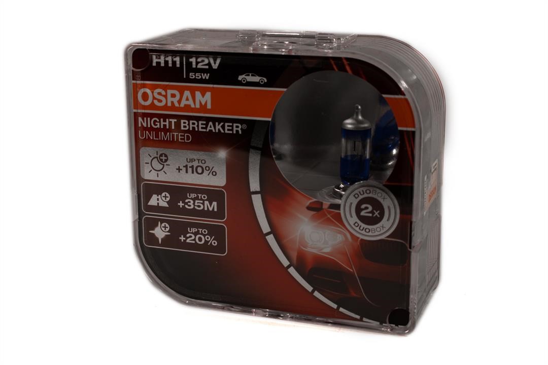 Osram 64211NBU-HCBDUO Komplet lamp halogenowych Osram Night Breaker Unlimited +110% HardDuopet H11 12V 55W 64211NBUHCBDUO: Dobra cena w Polsce na 2407.PL - Kup Teraz!