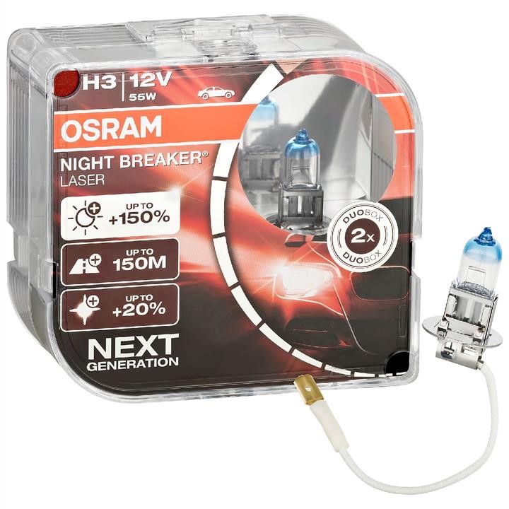 Osram 64151NL-HCB Halogen lamp Osram Night Breaker Laser +150% 12V H3 55W +150% 64151NLHCB: Buy near me in Poland at 2407.PL - Good price!