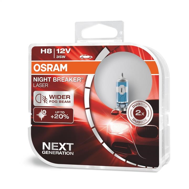 Osram 64212NL-HCB Halogen lamp Osram Night Breaker Laser +150% 12V H8 35W +150% 64212NLHCB: Buy near me in Poland at 2407.PL - Good price!