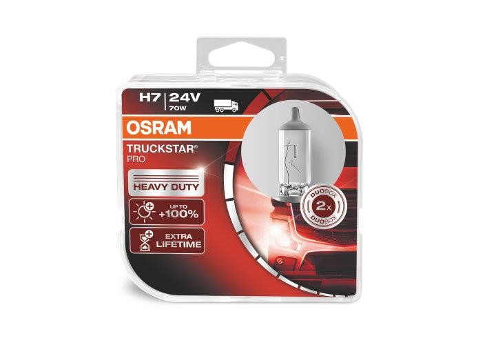 Żarówka halogenowa Osram Truckstar Pro +100% 24V H7 70W +100% Osram 64215TSP-HCB