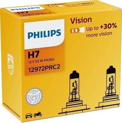 Philips 12972PRC2 Żarówka halogenowa Philips Vision +30% 12V H7 55W +30% 12972PRC2: Dobra cena w Polsce na 2407.PL - Kup Teraz!