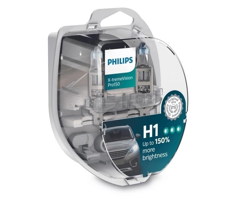 Philips 12258XVPS2 Halogen lamp Philips X-Tremevision +150% 12V H1 55W +150% 12258XVPS2: Buy near me in Poland at 2407.PL - Good price!