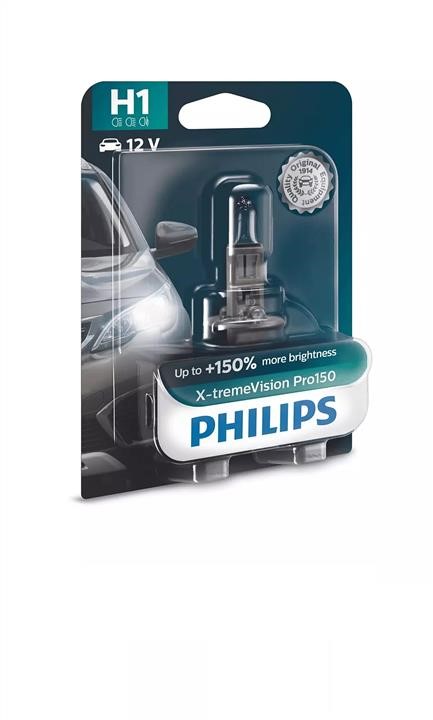 Philips 12258XVPB1 Halogen lamp Philips X-Tremevision +150% 12V H1 55W +150% 12258XVPB1: Buy near me in Poland at 2407.PL - Good price!