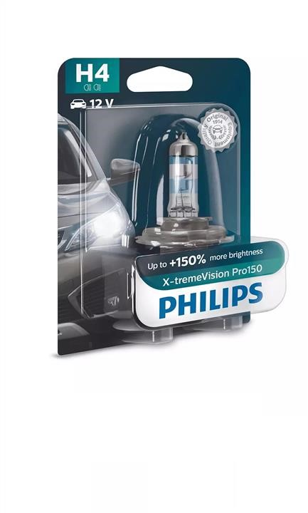 Philips 12342XVPB1 Halogen lamp Philips X-Tremevision +150% 12V H4 60/55W +150% 12342XVPB1: Buy near me in Poland at 2407.PL - Good price!