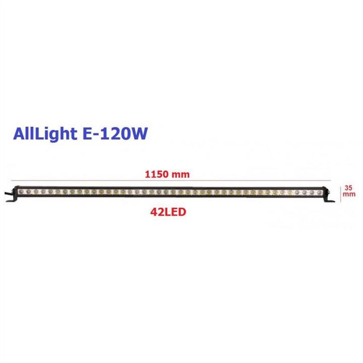 AllLight E-120W LED headlight AllLight 120W single row 40chip OSRAM 3535 spot 9-30V E120W: Buy near me in Poland at 2407.PL - Good price!