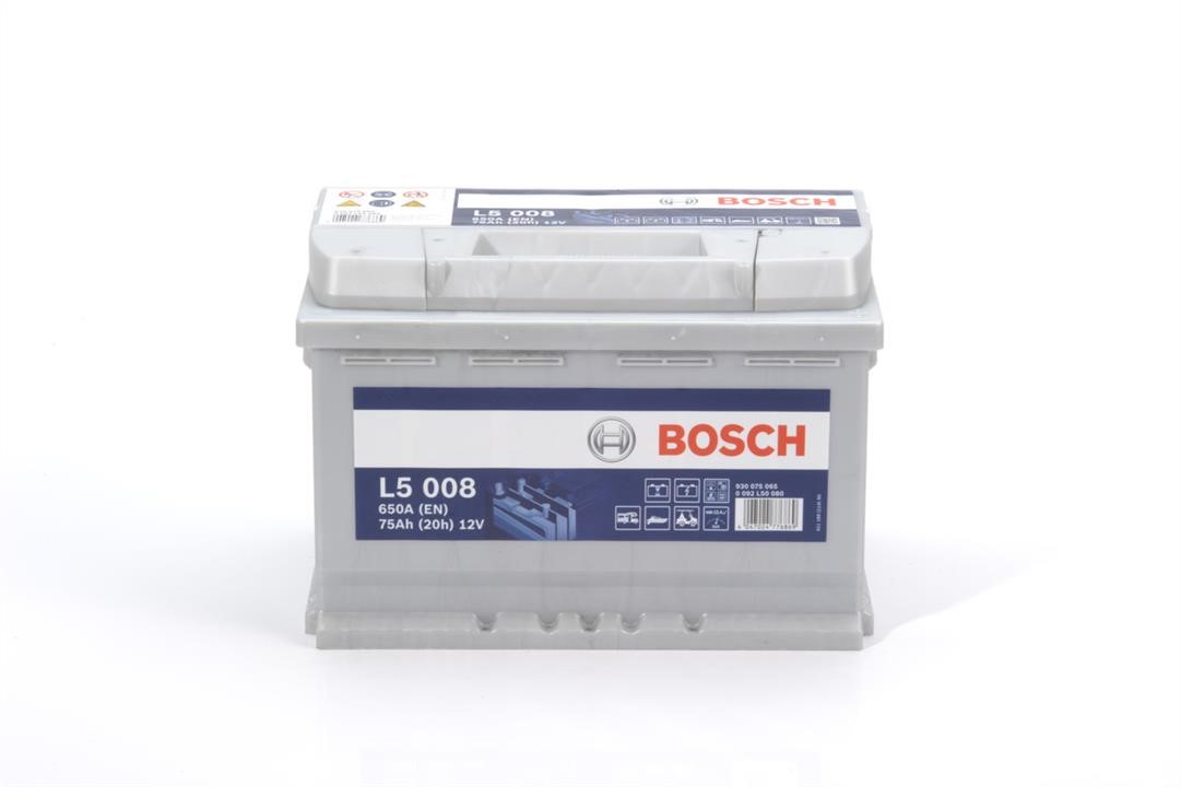 Bosch 0 092 L50 080 Battery Bosch 12V 75Ah 650A(EN) R+ 0092L50080: Buy near me in Poland at 2407.PL - Good price!