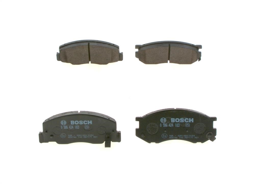 Bosch 0 986 424 183 Brake Pad Set, disc brake 0986424183: Buy near me in Poland at 2407.PL - Good price!