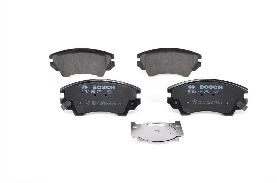 Bosch 0 986 494 275 Brake Pad Set, disc brake 0986494275: Buy near me in Poland at 2407.PL - Good price!