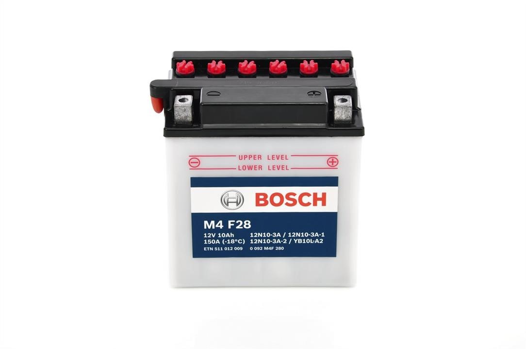 Bosch 0 092 M4F 280 Battery Bosch 12V 10Ah 150A(EN) R+ 0092M4F280: Buy near me in Poland at 2407.PL - Good price!