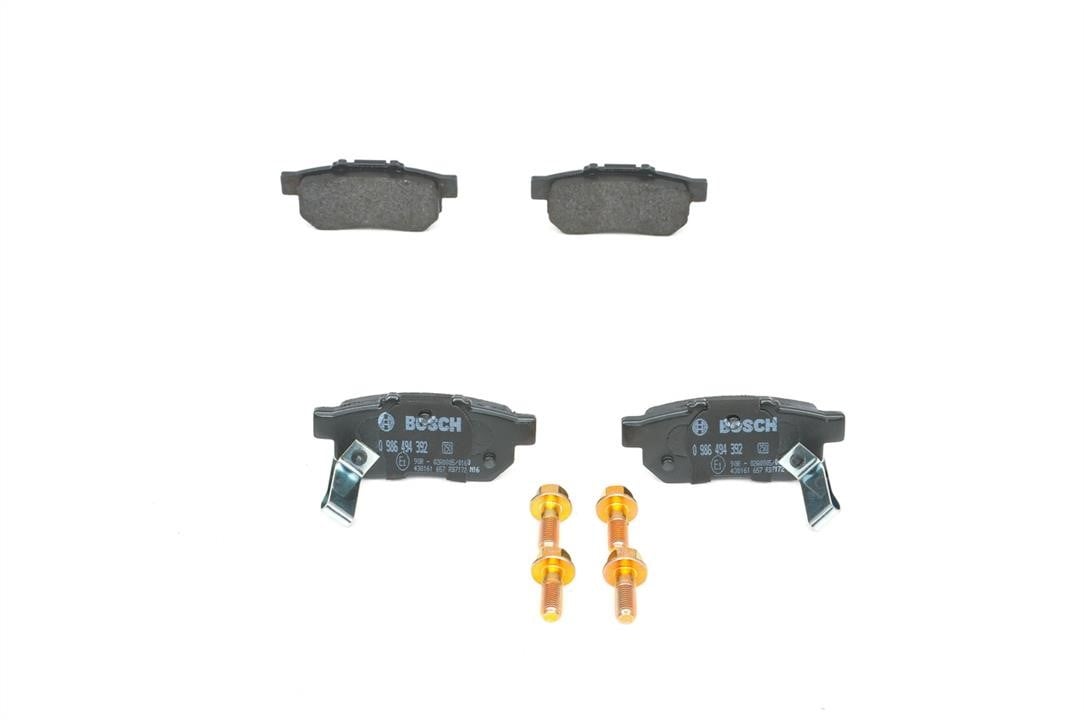 Bosch 0 986 494 392 Brake Pad Set, disc brake 0986494392: Buy near me in Poland at 2407.PL - Good price!